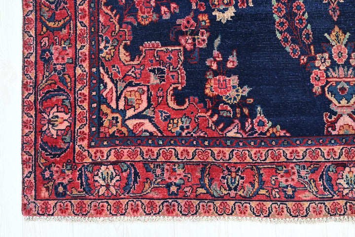 blue Medium rug 6' 6" x 9' 4"