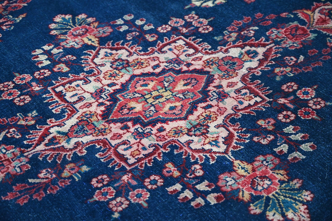 blue Medium rug 6' 6" x 9' 4"