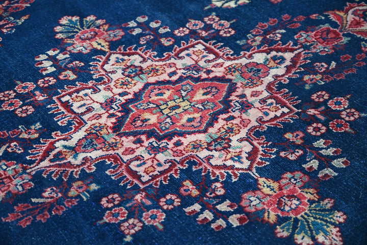 blue Medium rug 6' 6" x 9' 4"