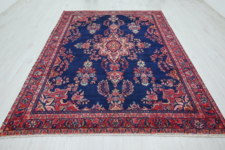blue Medium rug 6' 6" x 9' 4"