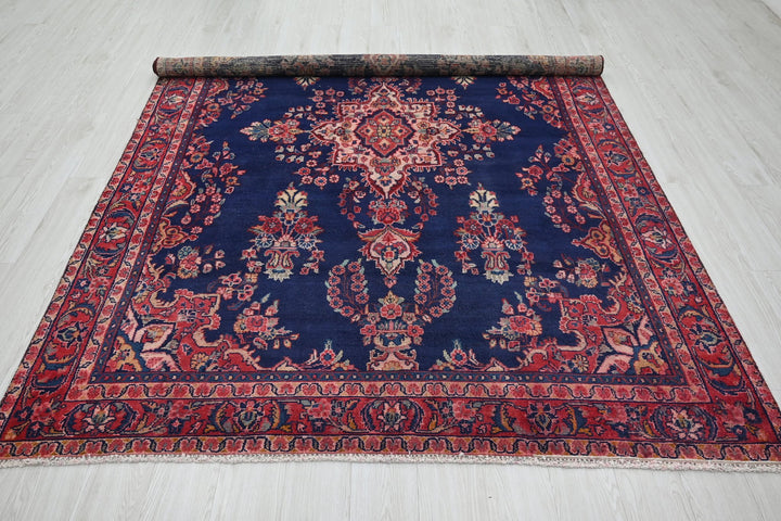 blue Medium rug 6' 6" x 9' 4"