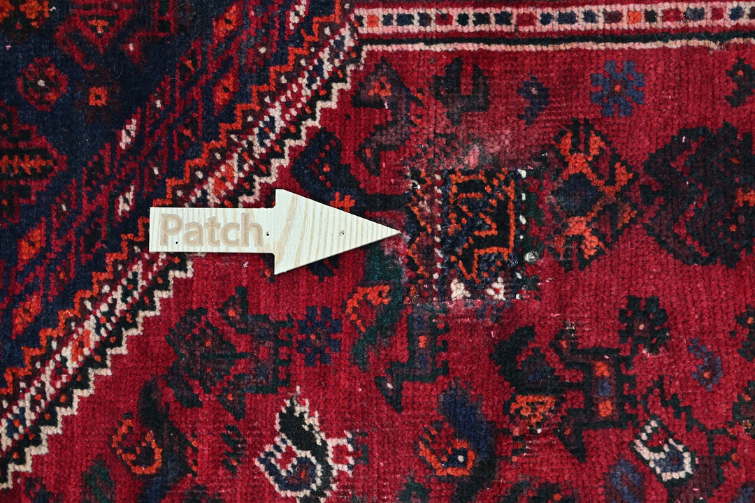 red Medium rug 5' 9" x 8' 6"