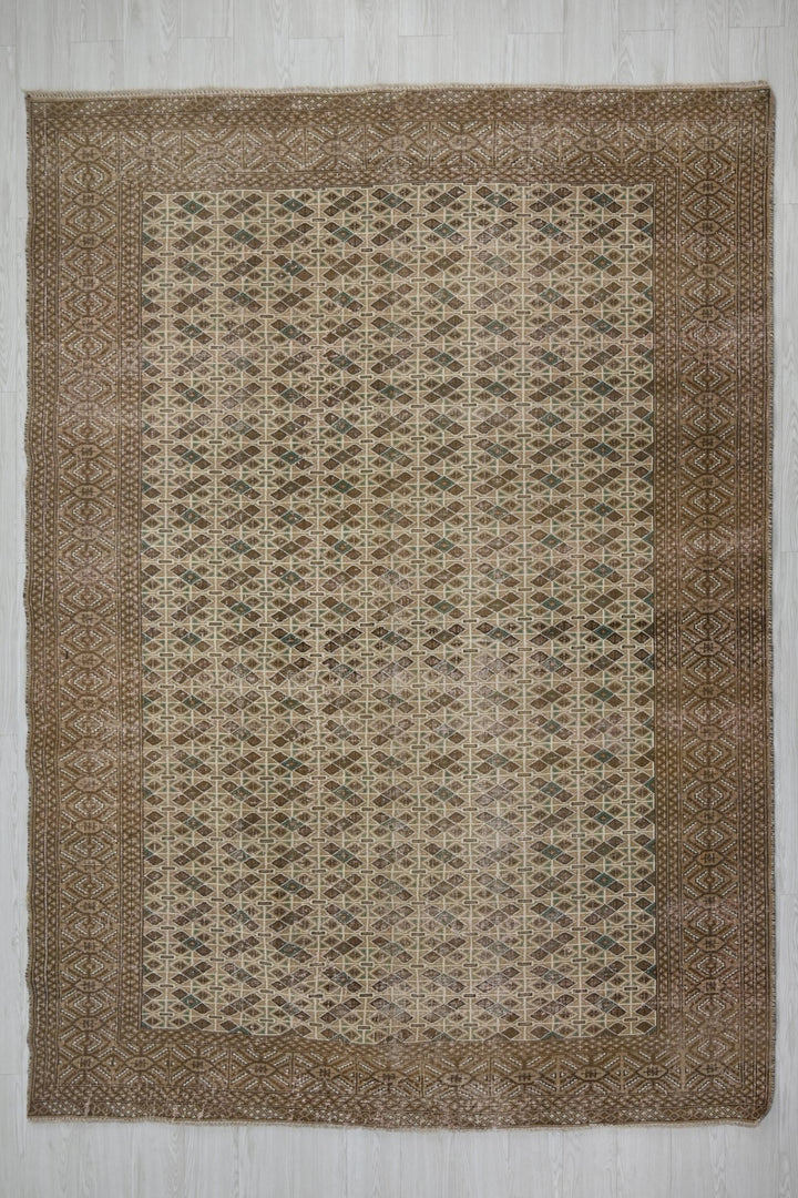 brown Large rug 6' 9" x 9' 0"