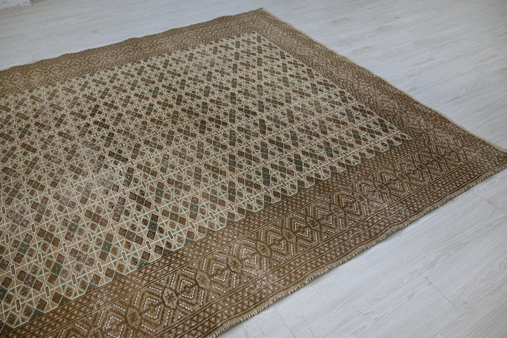 brown Large rug 6' 9" x 9' 0"