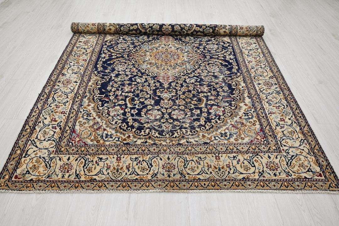 blue Medium rug 6' 4" x 9' 0"