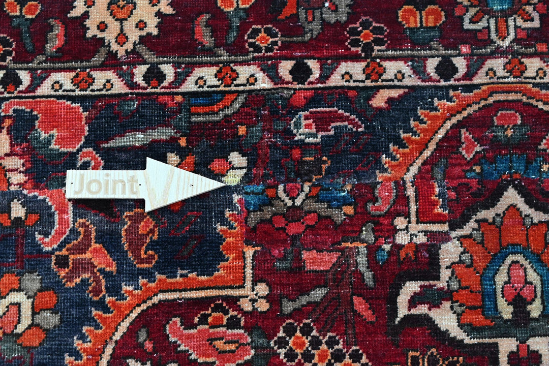 red Medium rug 5' 9" x 8' 10"