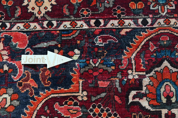 red Medium rug 5' 9" x 8' 10"