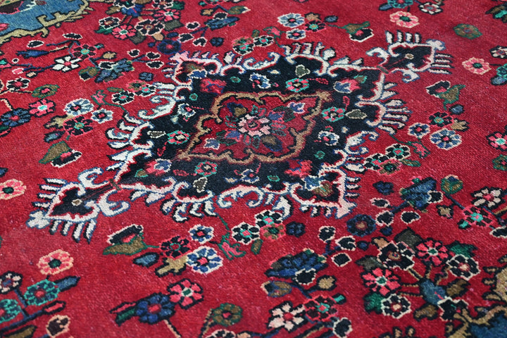 red Medium rug 6' 2" x 9' 0"