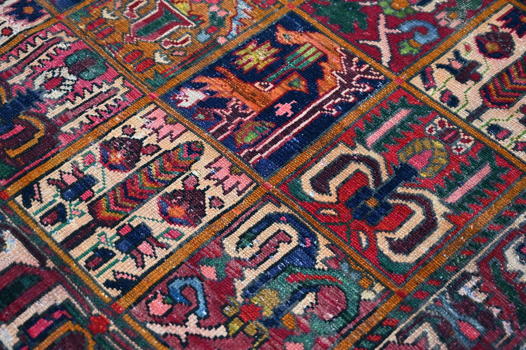 red Large rug 6' 6" x 9' 8"