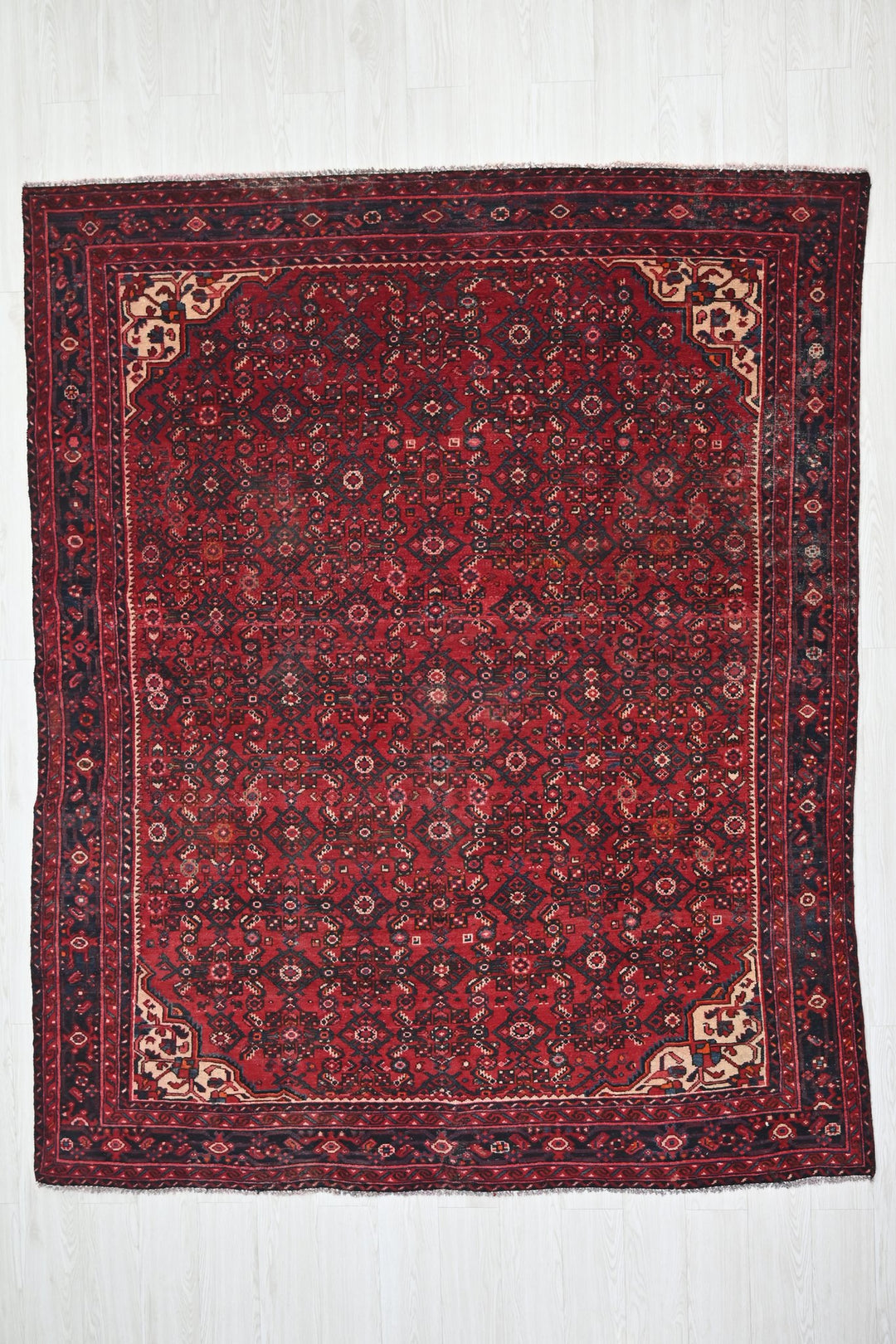 red Large rug 6' 7" x 8' 2"