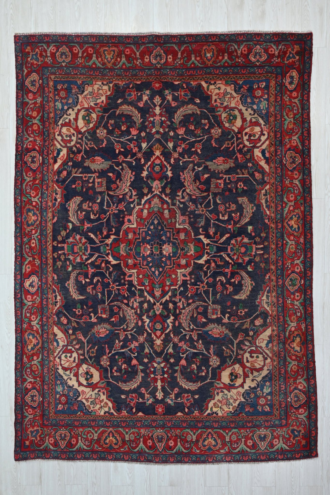 blue Medium rug 6' 2" x 8' 10"