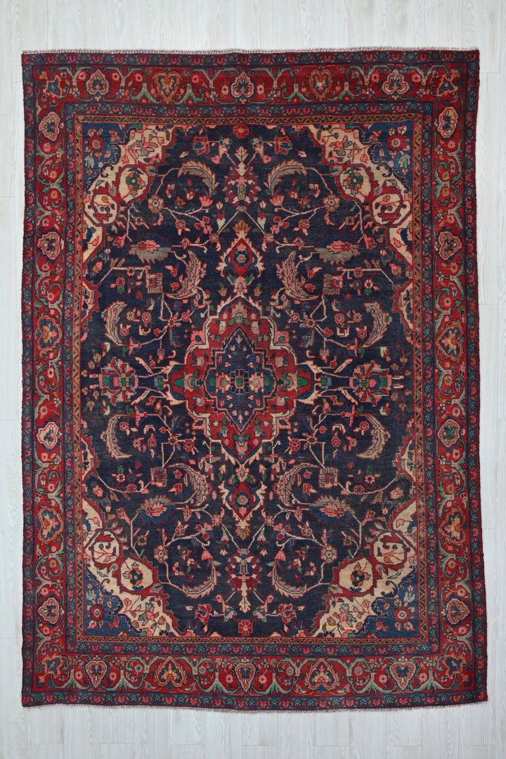 blue Medium rug 6' 2" x 8' 10"