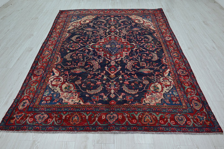 blue Medium rug 6' 2" x 8' 10"