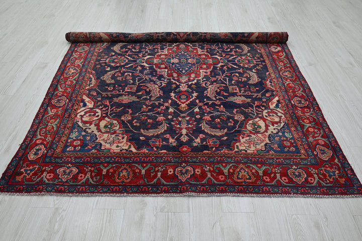 blue Medium rug 6' 2" x 8' 10"