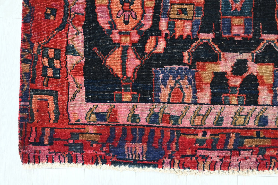 blue Medium rug 4' 3" x 7' 5"