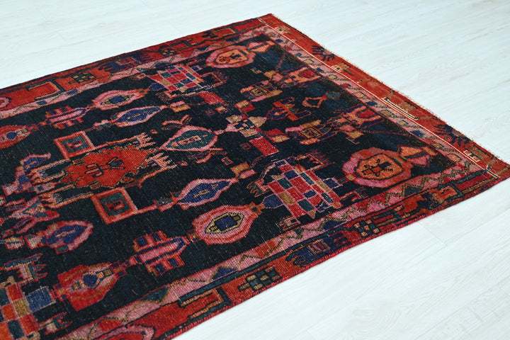 blue Medium rug 4' 3" x 7' 5"