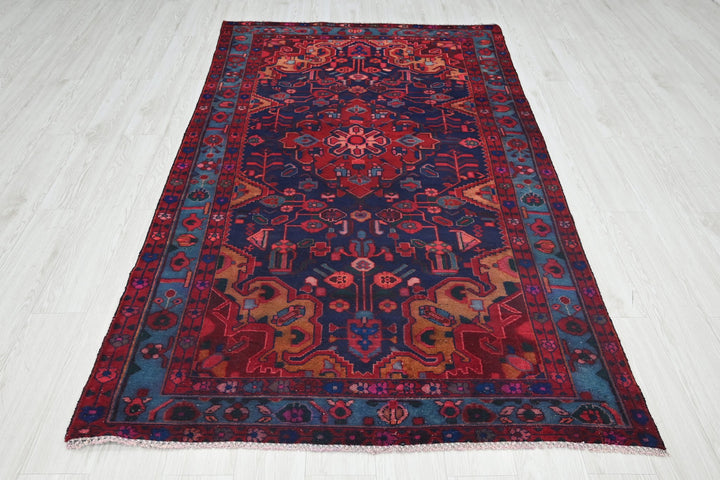 blue Medium rug 4' 5" x 7' 9"