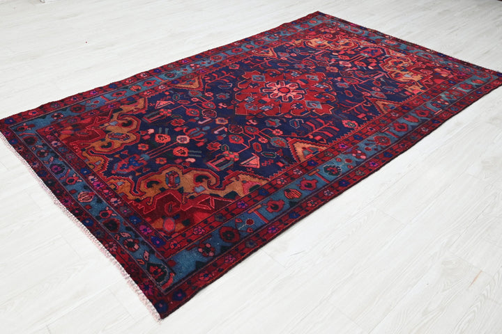 blue Medium rug 4' 5" x 7' 9"