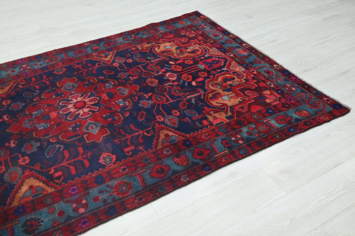 blue Medium rug 4' 5" x 7' 9"