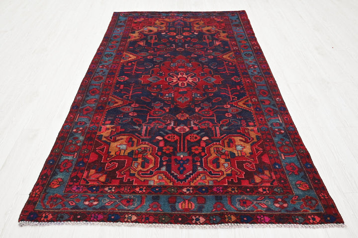 blue Medium rug 4' 5" x 7' 9"