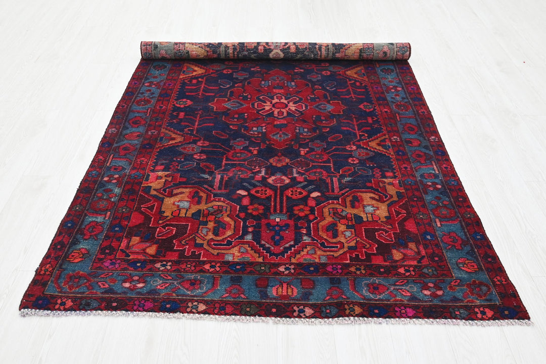 blue Medium rug 4' 5" x 7' 9"