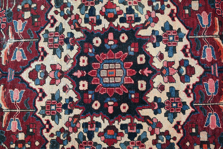 red Medium rug 5' 0" x 7' 1"