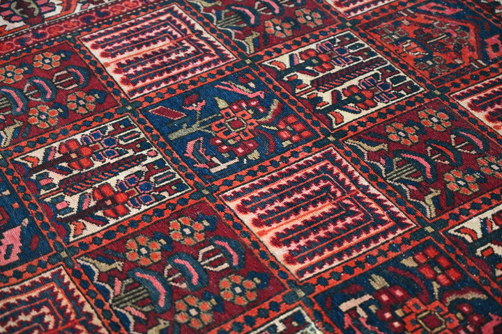 red Medium rug 4' 8" x 6' 4"