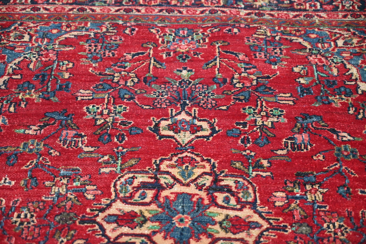 red Medium rug 4' 8" x 6' 4"