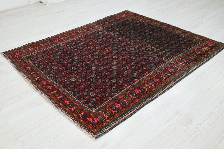 blue Medium rug 5' 0" x 6' 5"