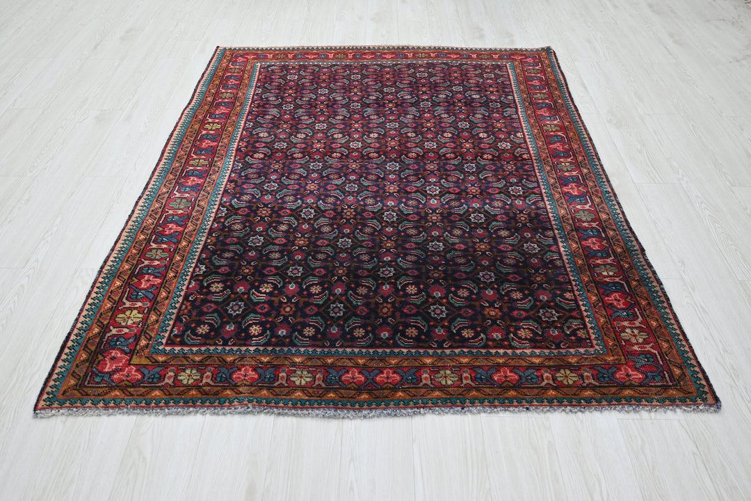 blue Medium rug 5' 0" x 6' 5"