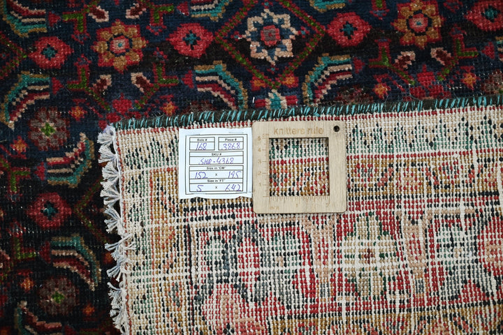 blue Medium rug 5' 0" x 6' 5"