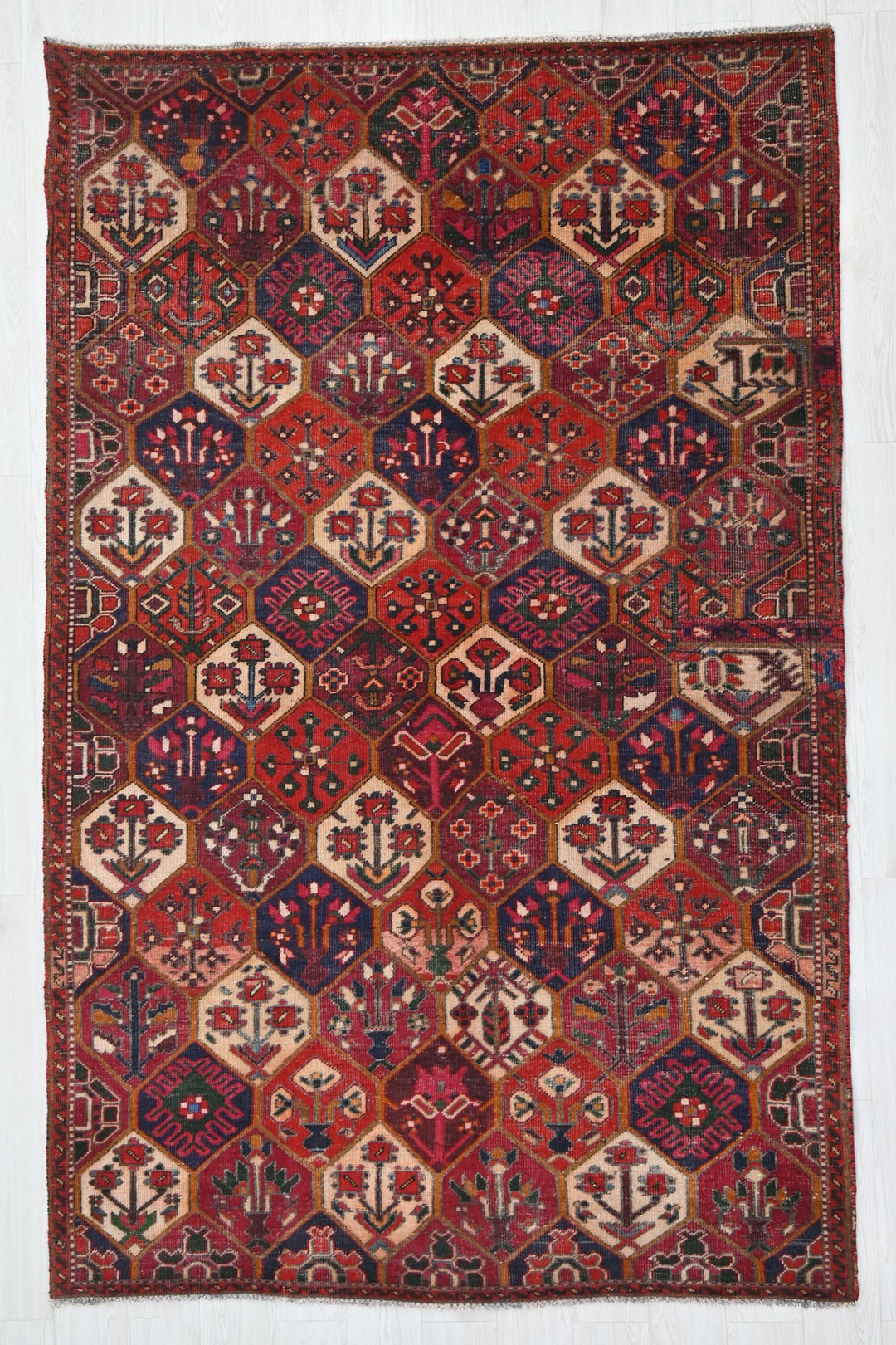 red Medium rug 5' 4" x 8' 10"