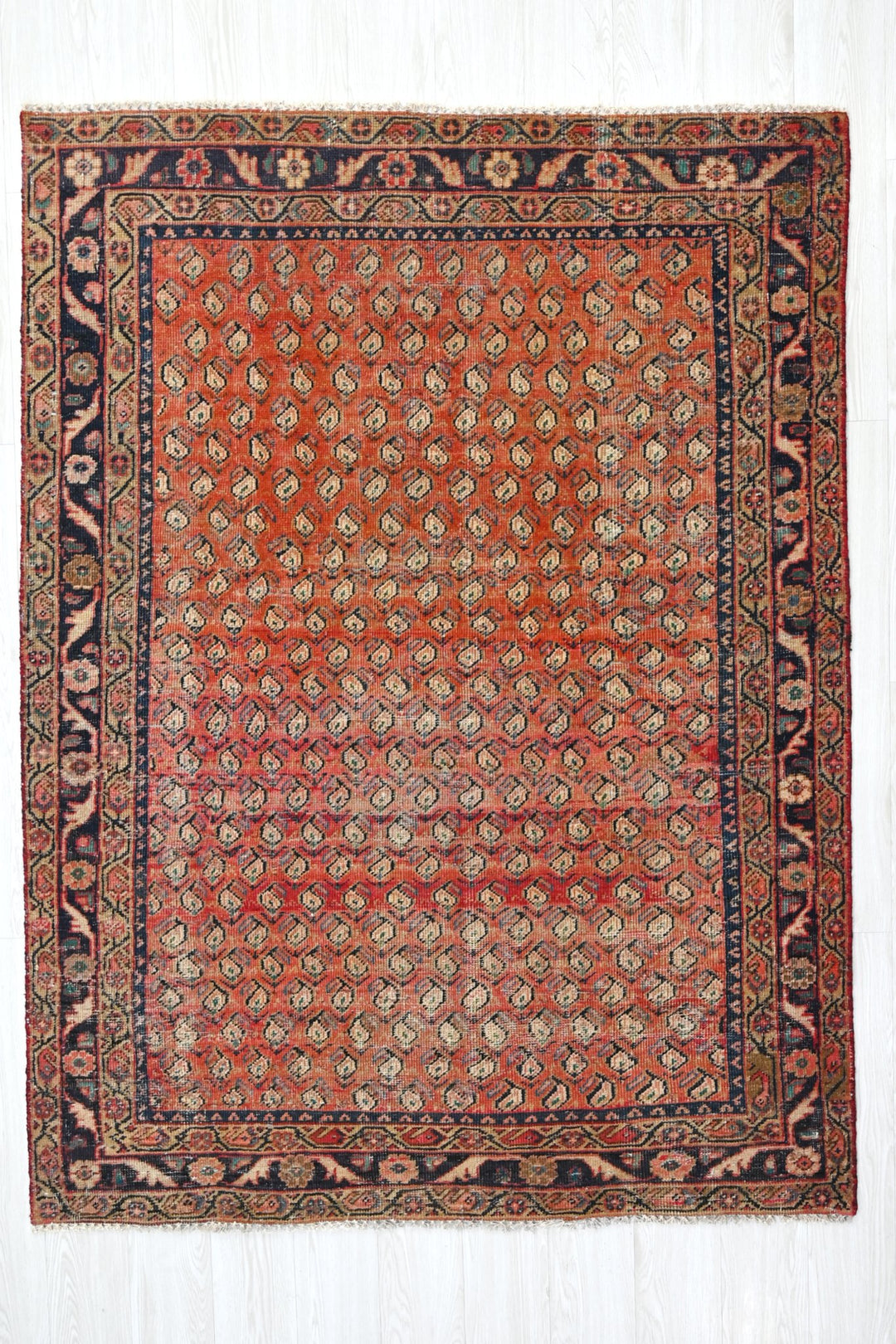 red Medium rug 4' 9" x 6' 7"