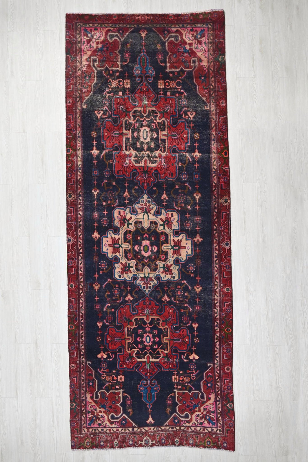blue Oversized rug 4' 7" x 12' 2"