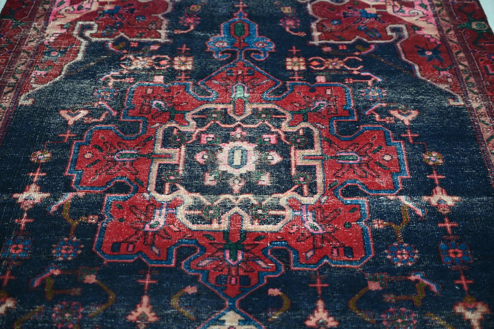 blue Oversized rug 4' 7" x 12' 2"