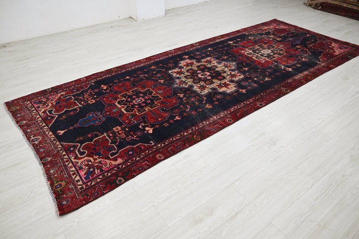 blue Oversized rug 4' 7" x 12' 2"