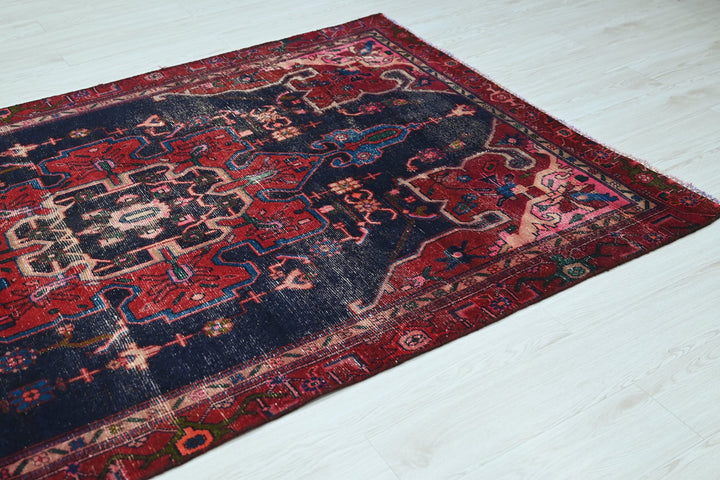 blue Oversized rug 4' 7" x 12' 2"