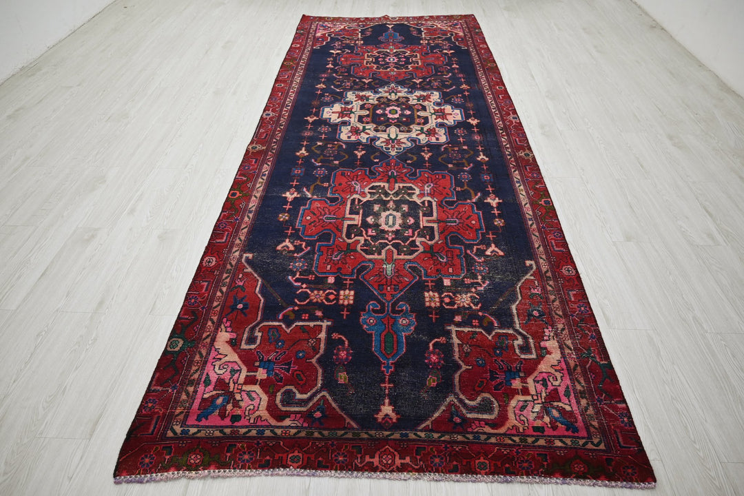 blue Oversized rug 4' 7" x 12' 2"