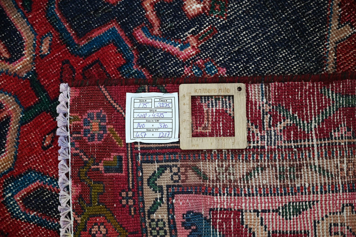blue Oversized rug 4' 7" x 12' 2"