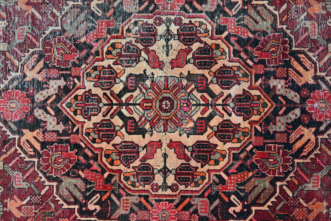 red Medium rug 5' 0" x 8' 4"