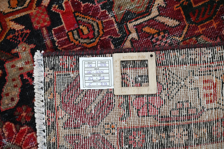 red Medium rug 5' 0" x 8' 4"