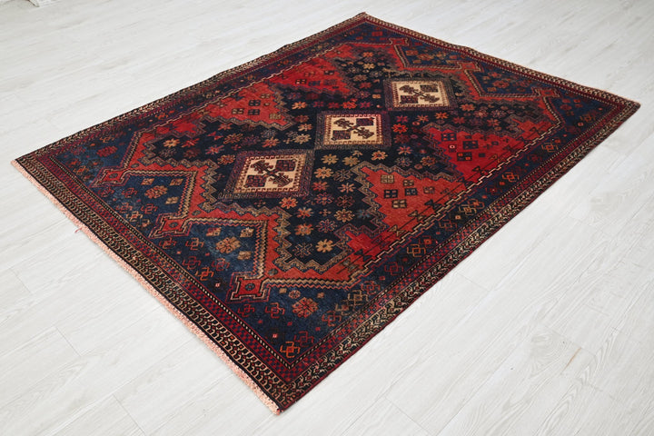 blue Medium rug 5' 0" x 6' 4"