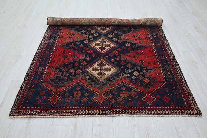 blue Medium rug 5' 0" x 6' 4"