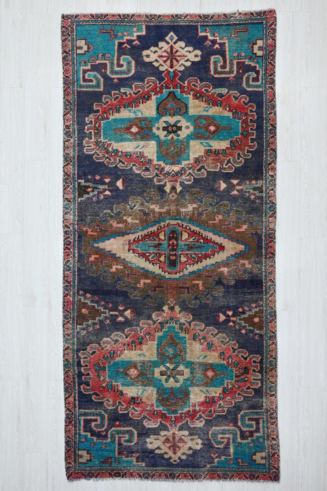 blue Medium rug 4' 2" x 9' 4"