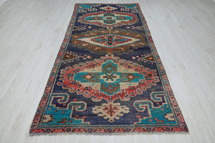 blue Medium rug 4' 2" x 9' 4"