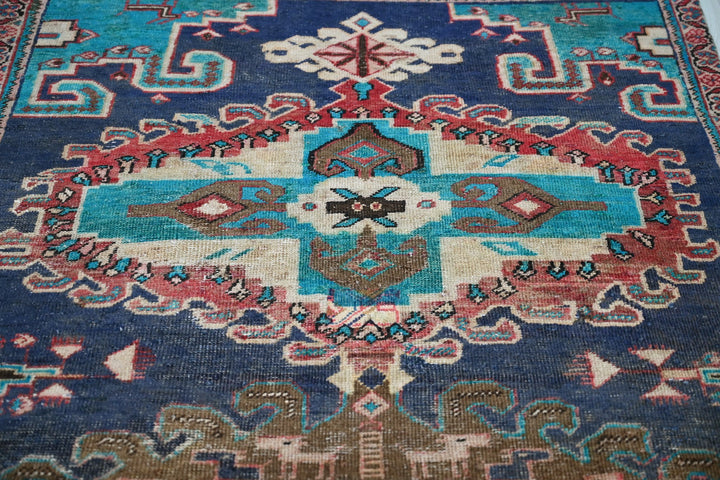 blue Medium rug 4' 2" x 9' 4"