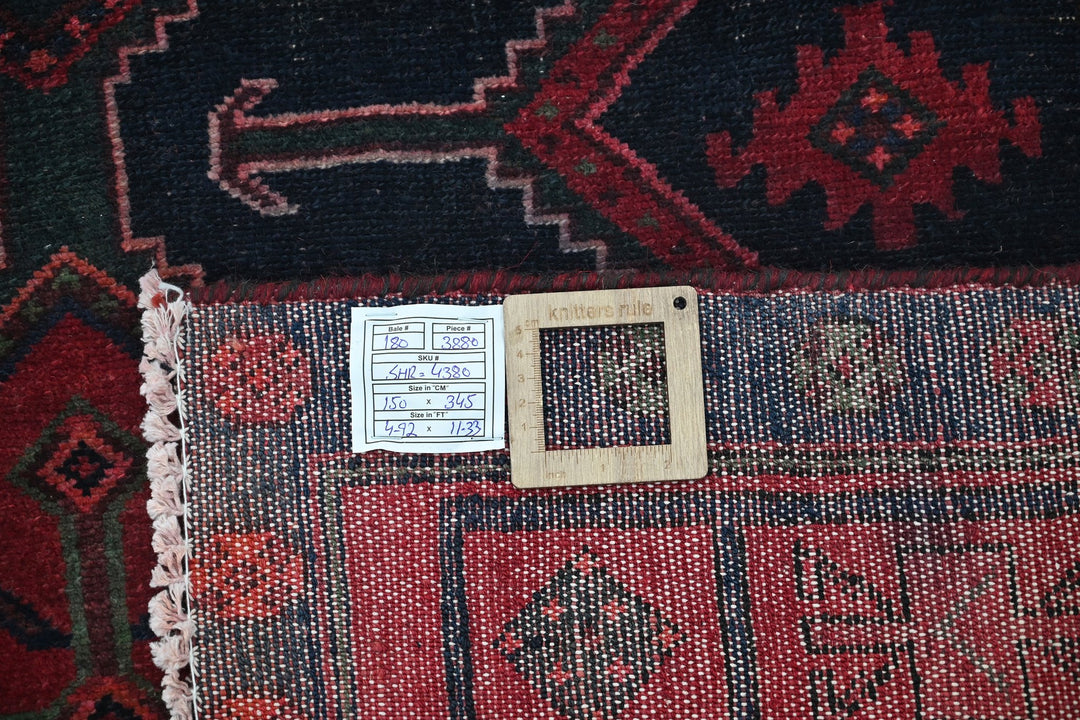 blue Large rug 4' 11" x 11' 4"