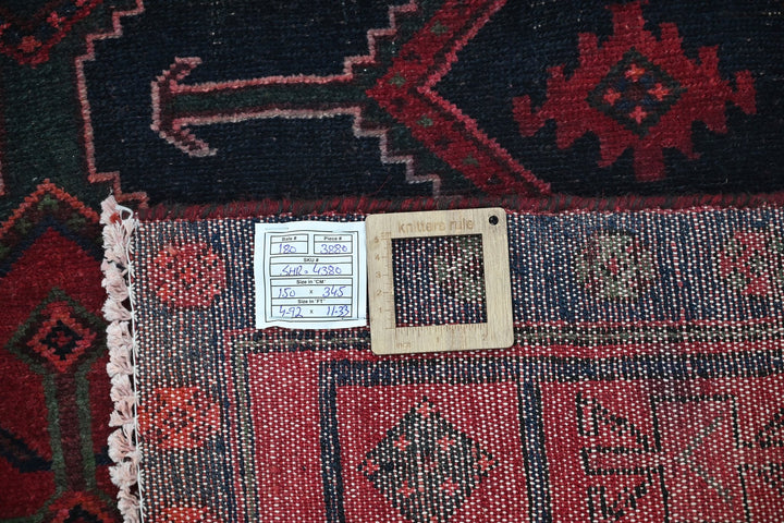 blue Large rug 4' 11" x 11' 4"