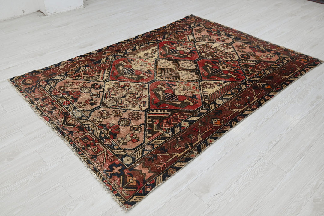 brown Medium rug 5' 0" x 7' 0"