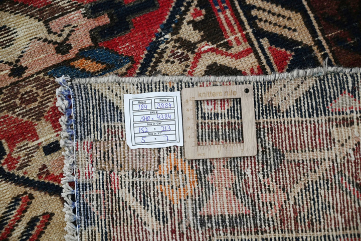 brown Medium rug 5' 0" x 7' 0"